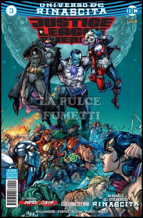 JUSTICE LEAGUE AMERICA #    41 - JUSTICE LEAGUE AMERICA 3 - RINASCITA + STICKERS RINASCITA